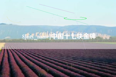 灌云中国十七块金牌