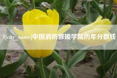 灌云中国消防救援学院历年分数线