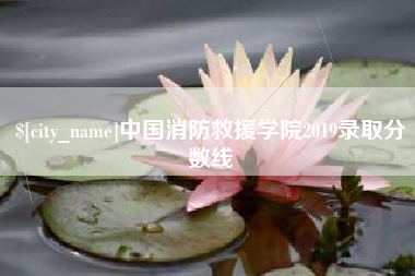 灌云中国消防救援学院2019录取分数线