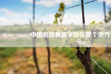 灌云中国消防救援学院在那个地方