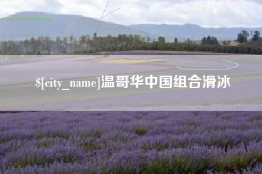 灌云温哥华中国组合滑冰