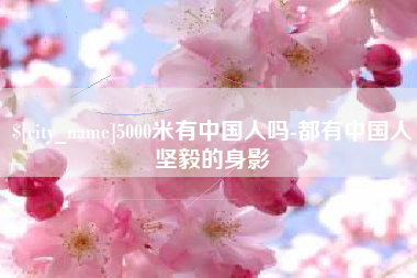 灌云5000米有中国人吗-都有中国人坚毅的身影