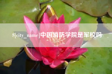灌云中国消防学院是军校吗