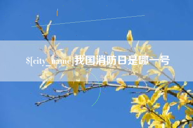 灌云我国消防日是哪一号