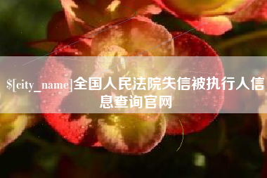 灌云全国人民法院失信被执行人信息查询官网