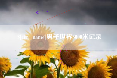 灌云男子世界5000米记录