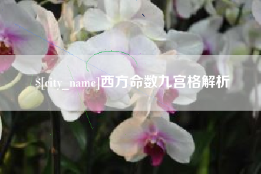 灌云西方命数九宫格解析