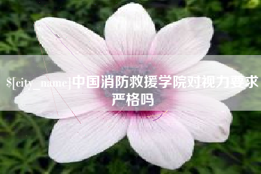 灌云中国消防救援学院对视力要求严格吗