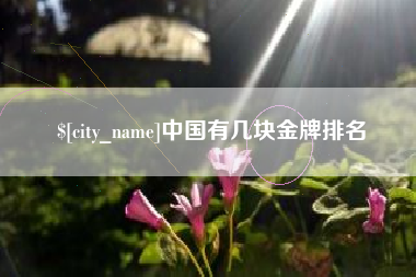 灌云中国有几块金牌排名