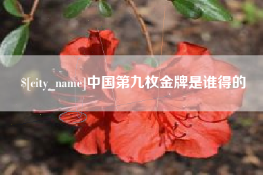 灌云中国第九枚金牌是谁得的