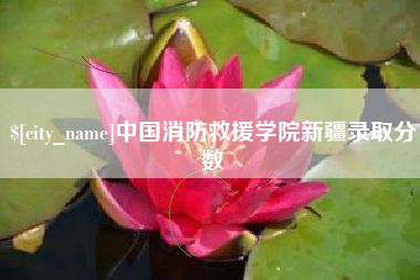 灌云中国消防救援学院新疆录取分数