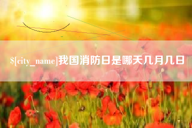 灌云我国消防日是哪天几月几日