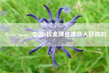 灌云中国6枚金牌是哪些人获得的