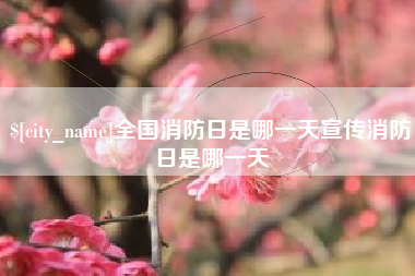 灌云全国消防日是哪一天宣传消防日是哪一天