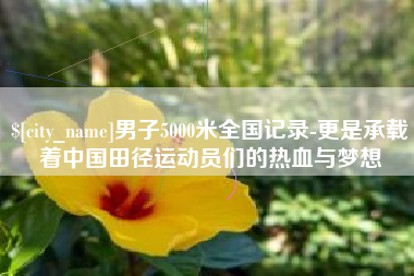 灌云男子5000米全国记录-更是承载着中国田径运动员们的热血与梦想