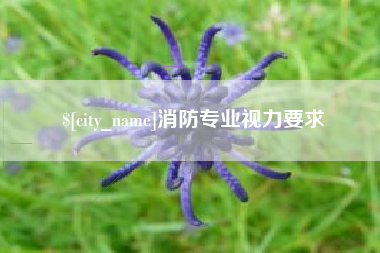 灌云消防专业视力要求