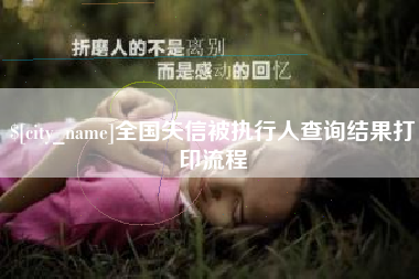 灌云全国失信被执行人查询结果打印流程