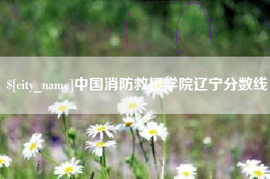 灌云中国消防救援学院辽宁分数线