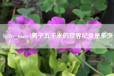 灌云男子五千米的世界纪录是多少