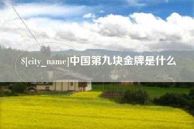灌云中国第九块金牌是什么