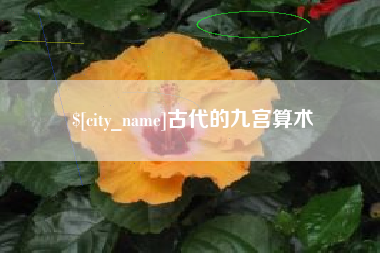灌云古代的九宫算术