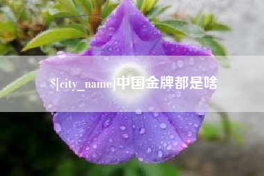 灌云中国金牌都是啥