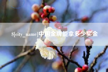 灌云中国金牌能拿多少奖金