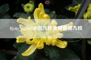 灌云中国九枚金牌是哪九枚