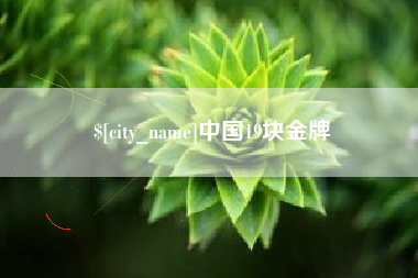 灌云中国19块金牌