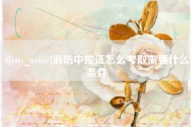 灌云消防中控证怎么考取需要什么条件