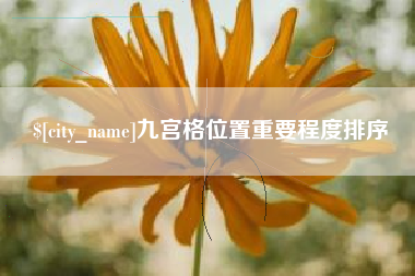 灌云九宫格位置重要程度排序