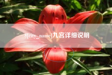 灌云九宫详细说明