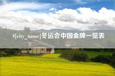 灌云冬运会中国金牌一览表
