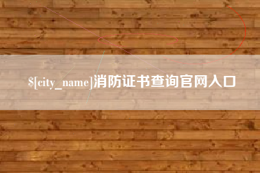 灌云消防证书查询官网入口