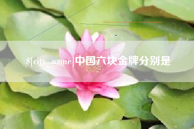 灌云中国六块金牌分别是