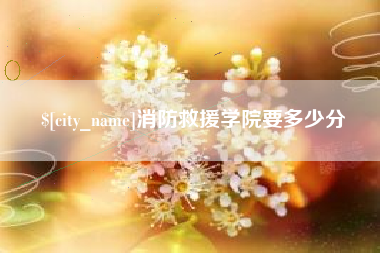 灌云消防救援学院要多少分